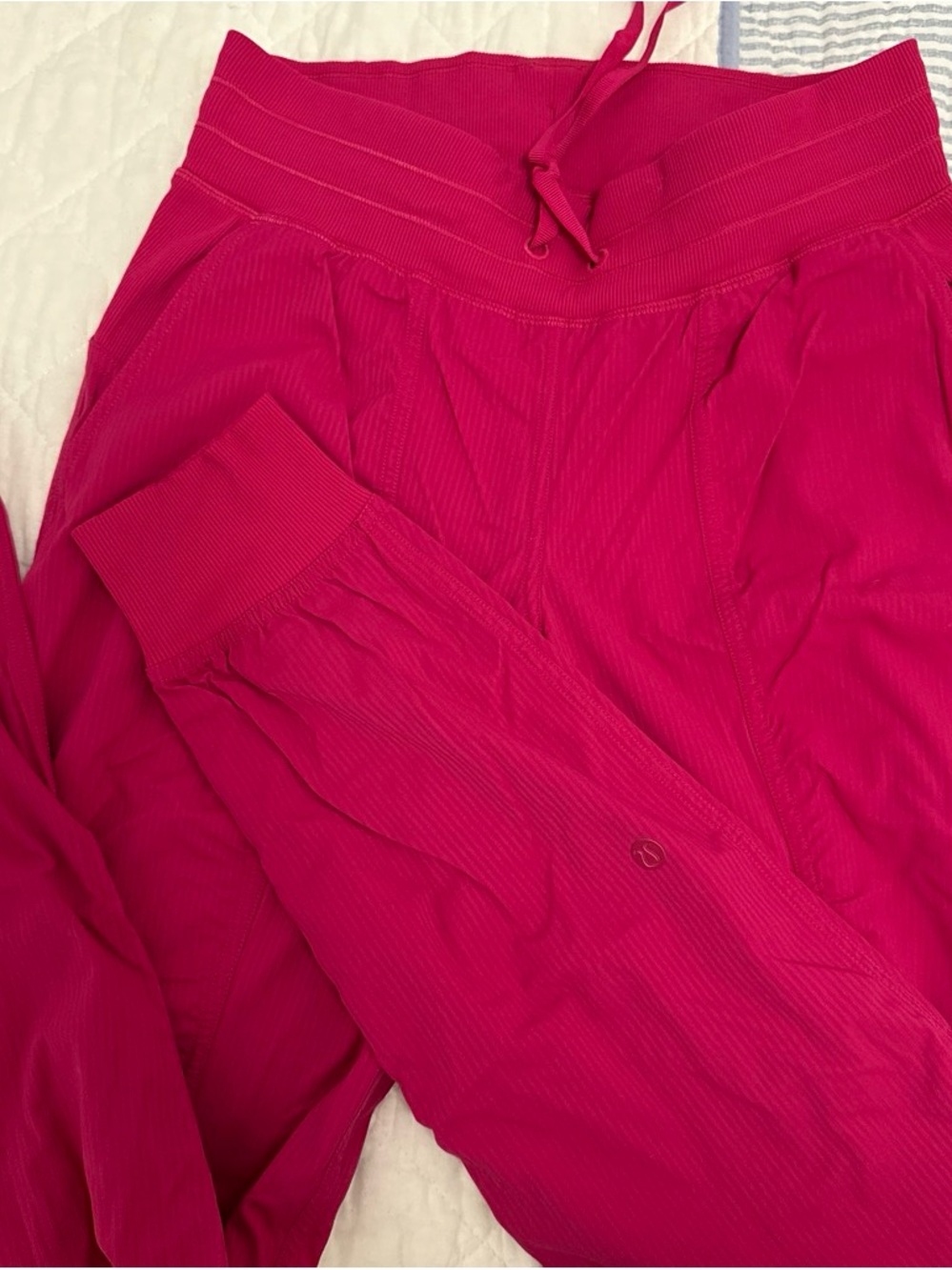 lululemon dance studio Hot Pink Ribbed High-Rise Jogger Pants